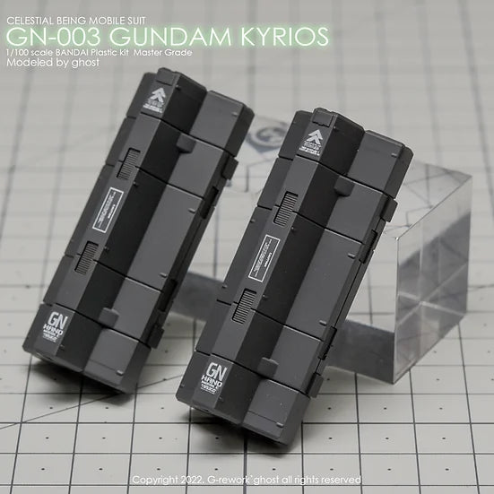 Water Slide Decal Stickers For MG 1/100 GN-003 Kyrios Gundam Model Kit - Pre-Cut & Easy Apply