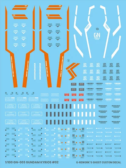 G-Rework Decal - MG GN-003 Gundam Kyrios Use