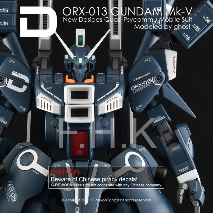 G-Rework Decal - MG ORX-013 Gundam Mk V Use