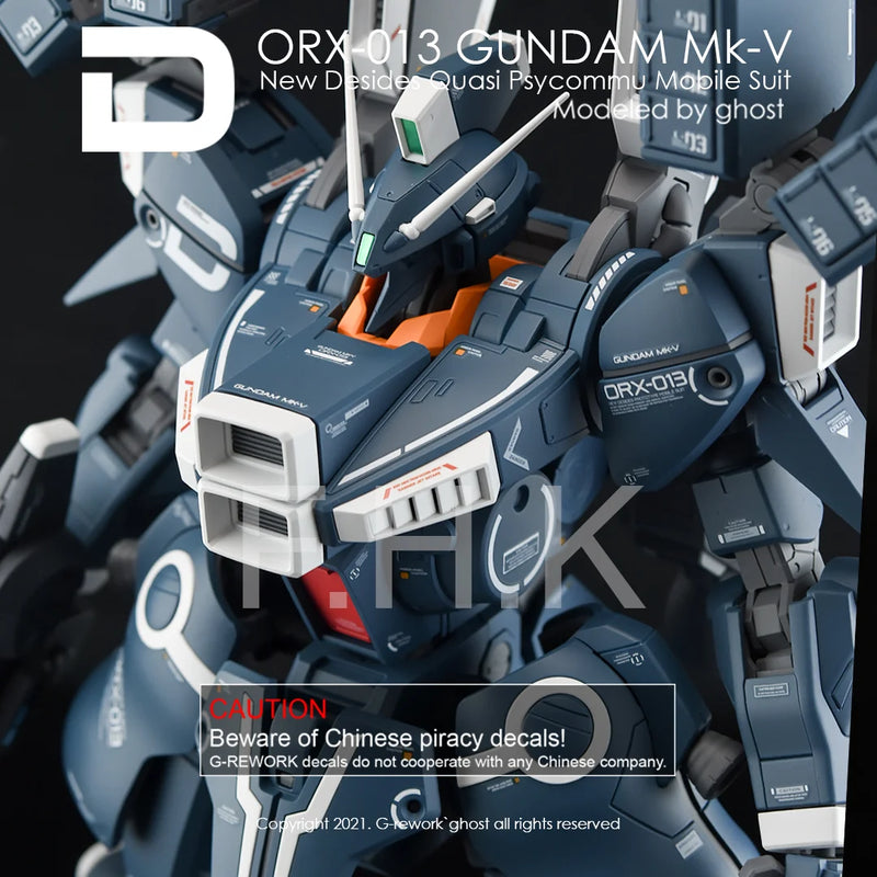 G-Rework Decal - MG ORX-013 Gundam Mk V Use