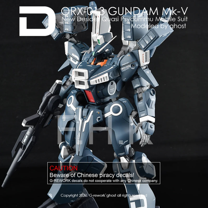 G-Rework Decal - MG ORX-013 Gundam Mk V Use