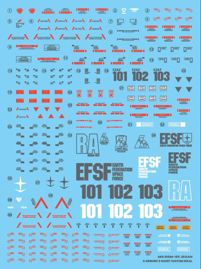G-Rework Decal - MG RGM-89 Jegan Use