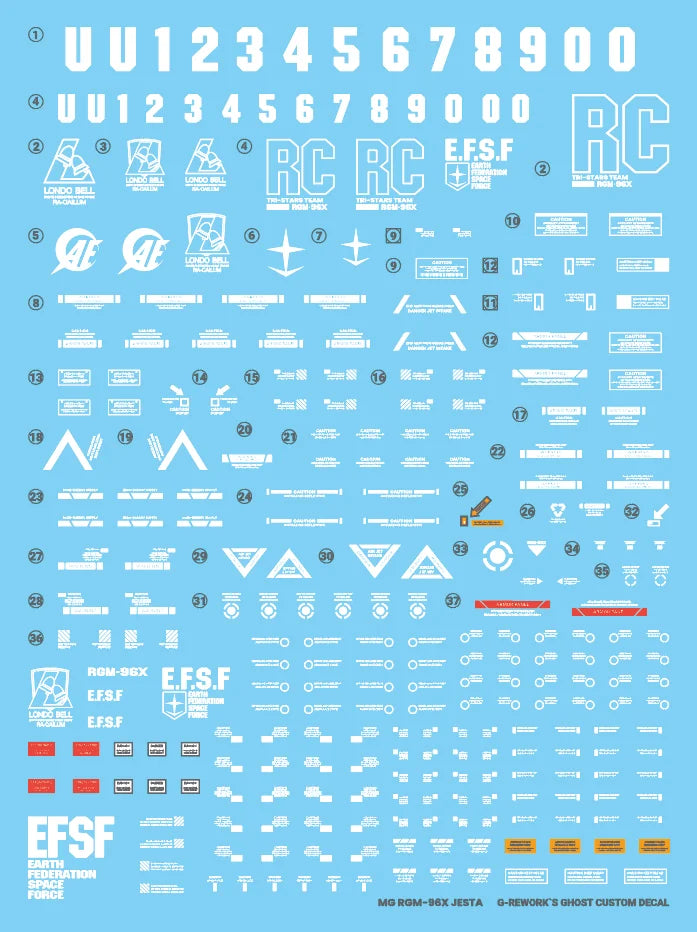 G-Rework Decal - MG RGM-96X Jesta Use
