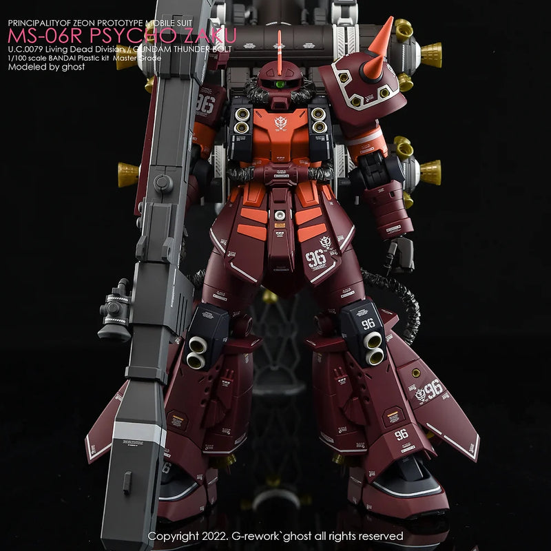 G-Rework Decal - MG MS-06R Psycho Zaku Ver.Ka (Thunderbolt Ver.) Use