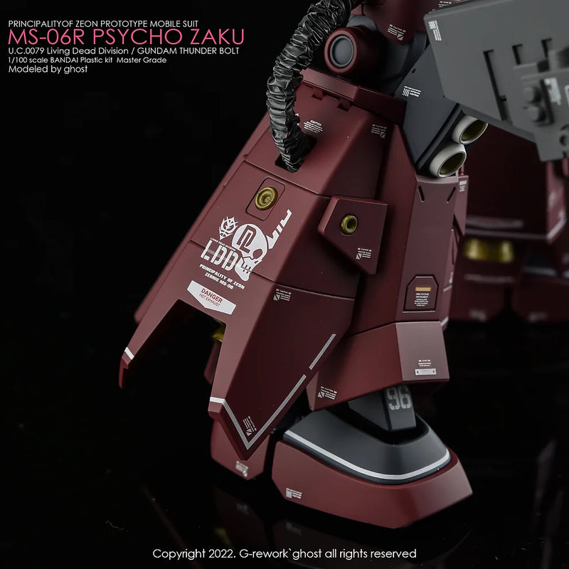 G-Rework Decal - MG MS-06R Psycho Zaku Ver.Ka (Thunderbolt Ver.) Use