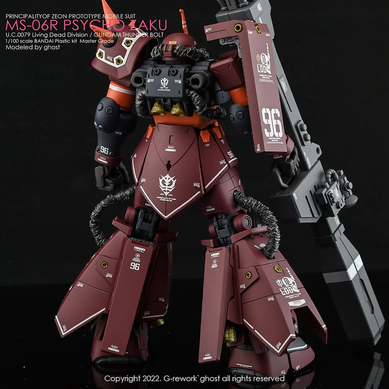 G-Rework Decal - MG MS-06R Psycho Zaku Ver.Ka (Thunderbolt Ver.) Use