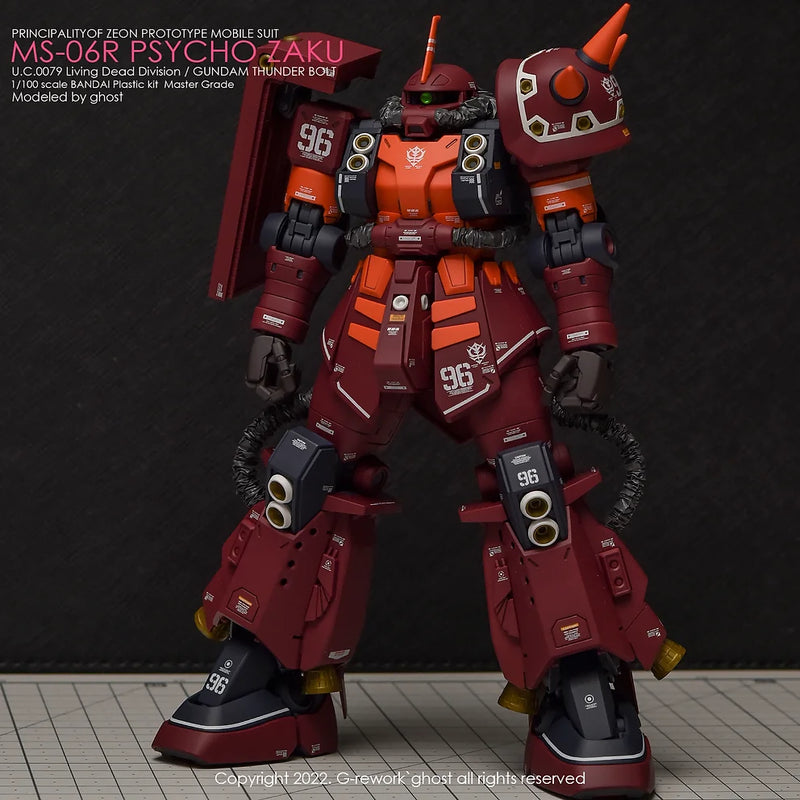 G-Rework Decal - MG MS-06R Psycho Zaku Ver.Ka (Thunderbolt Ver.) Use