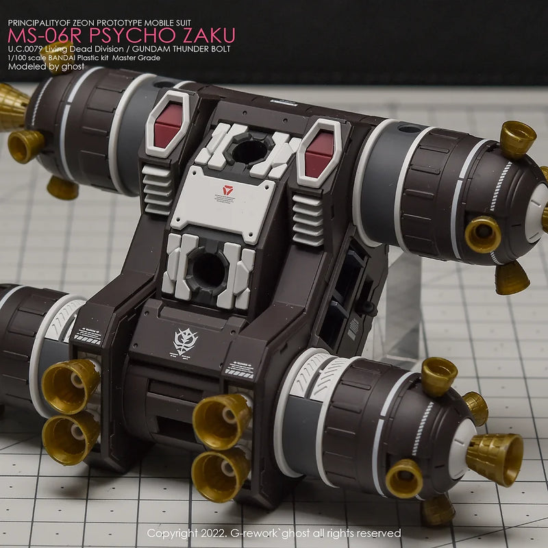 G-Rework Decal - MG MS-06R Psycho Zaku Ver.Ka (Thunderbolt Ver.) Use