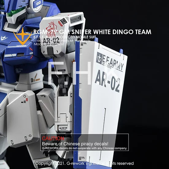 G-Rework Decal - MG RGM-79SP GM Sniper II (White Dingo)