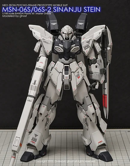 G-Rework Decal - MG MSN-06S-2 Sinanju Stein Use