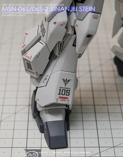 G-Rework Decal - MG MSN-06S-2 Sinanju Stein Use