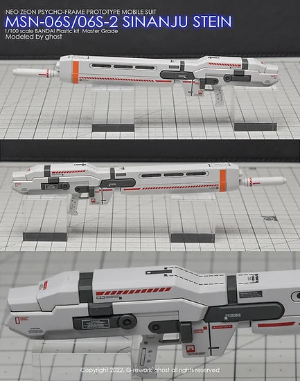 G-Rework Decal - MG MSN-06S-2 Sinanju Stein Use
