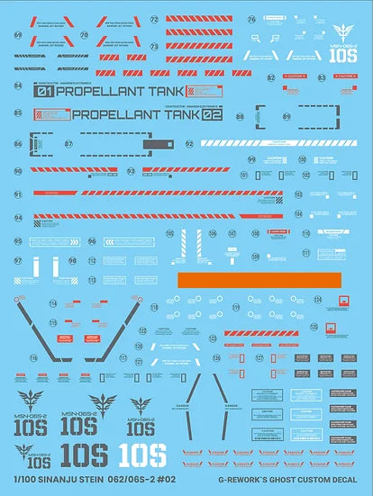 G-Rework Decal - MG MSN-06S-2 Sinanju Stein Use