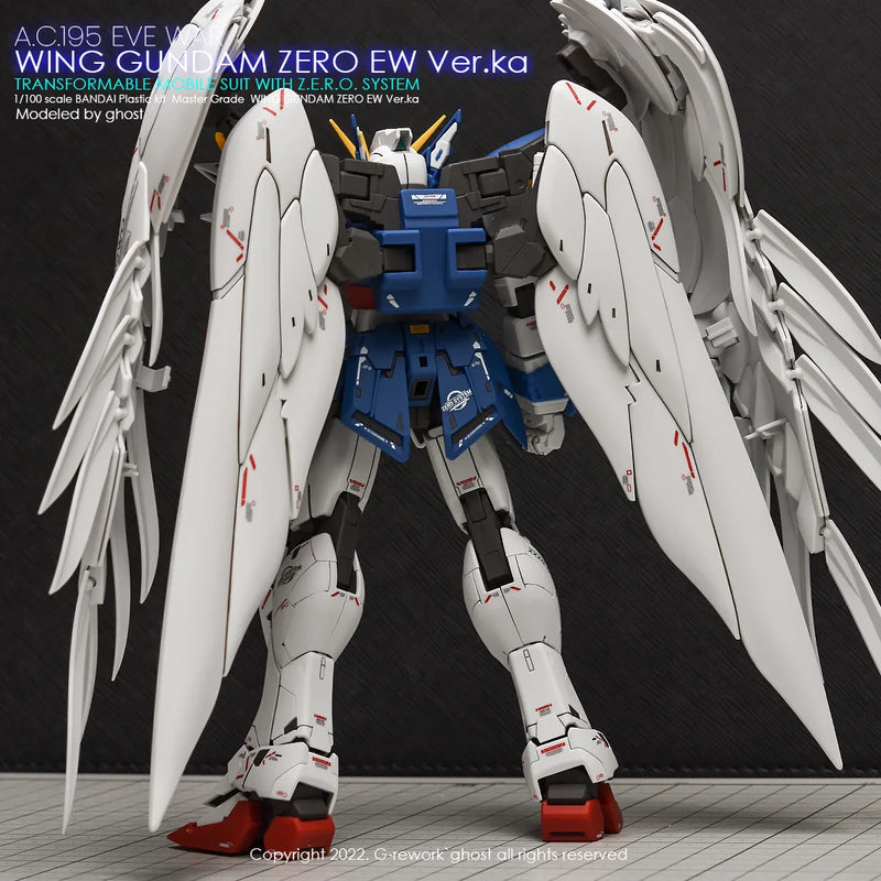 G-Rework Decal - MG XXXG-00W0 Wing Gundam Zero EW Ver.Ka Use (Decal v2.0)