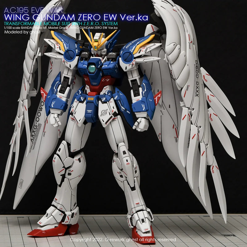 G-Rework Decal - MG XXXG-00W0 Wing Gundam Zero EW Ver.Ka Use (Decal v2.0)