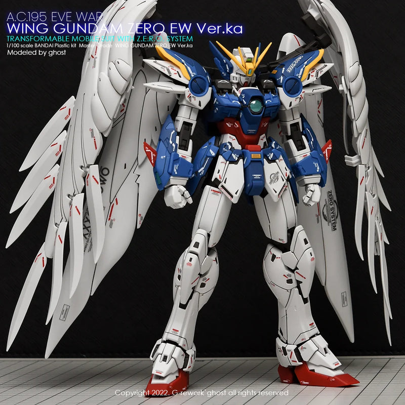 G-Rework Decal - MG XXXG-00W0 Wing Gundam Zero EW Ver.Ka Use (Decal v2.0)
