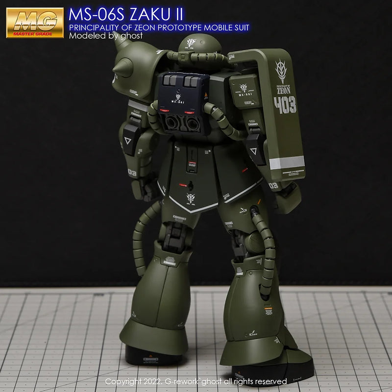 G-Rework Decal - MG MS-06F/J Zaku II Ver.2.0 Use