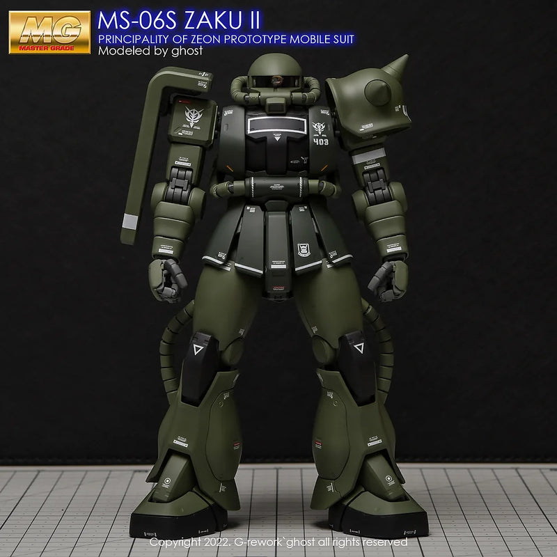 G-Rework Decal - MG MS-06F/J Zaku II Ver.2.0 Use