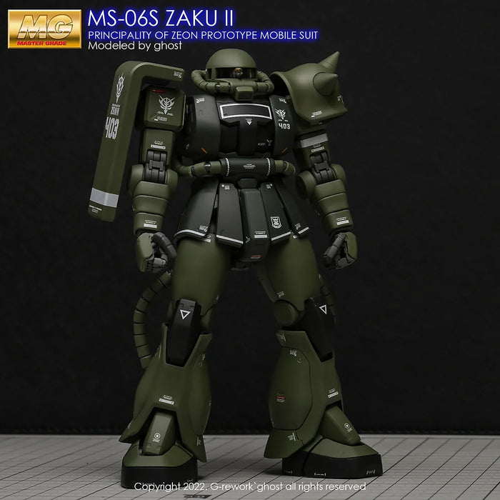 G-Rework Decal - MG MS-06F/J Zaku II Ver.2.0 Use