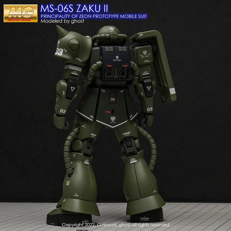 G-Rework Decal - MG MS-06F/J Zaku II Ver.2.0 Use