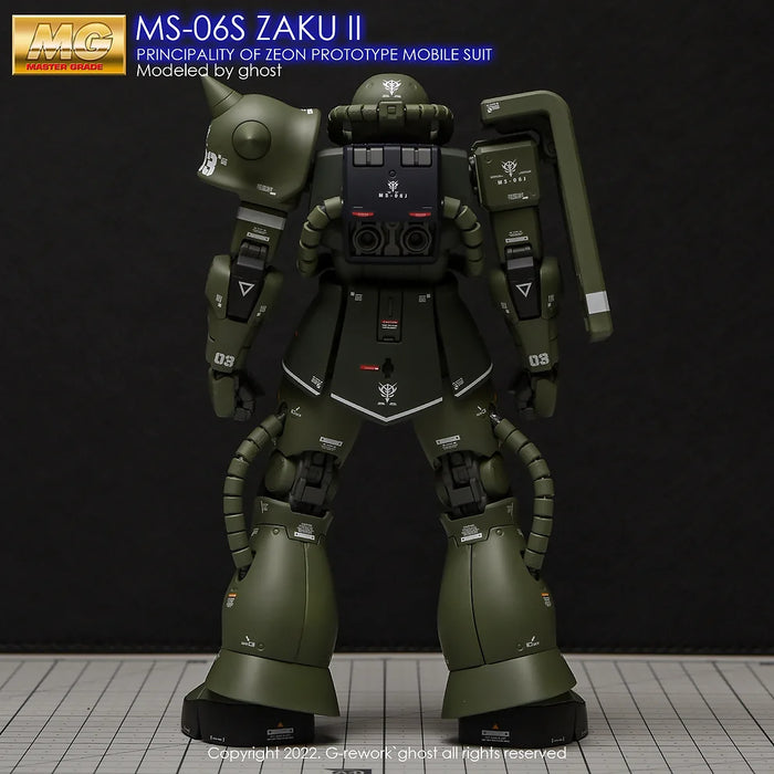G-Rework Decal - MG MS-06F/J Zaku II Ver.2.0 Use