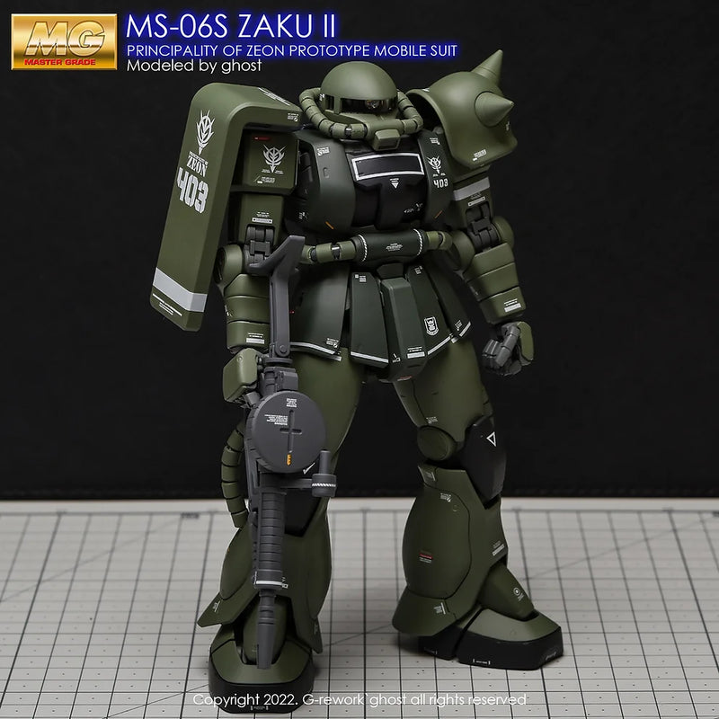 G-Rework Decal - MG MS-06F/J Zaku II Ver.2.0 Use