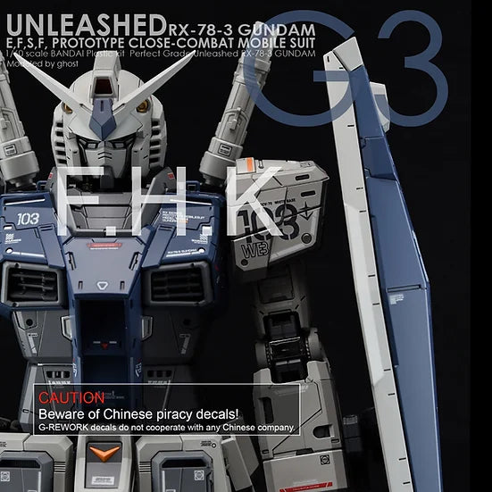 G-Rework Decal - PG Unleashed RX-78-2 Gundam G3