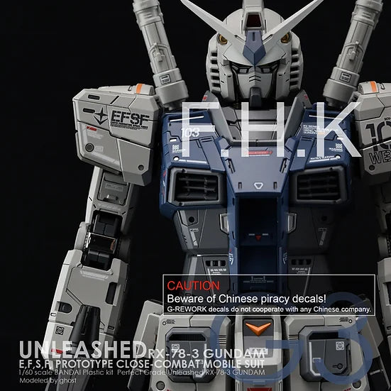 G-Rework Decal - PG Unleashed RX-78-2 Gundam G3