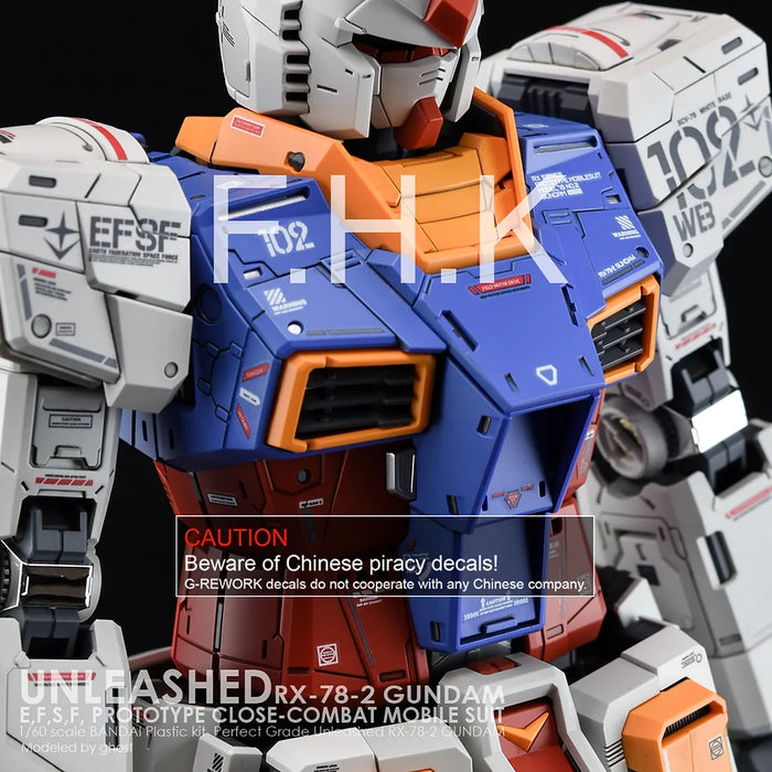 G-Rework Decal - PG Unleashed RX-78-2 Gundam - Argama Hobby - Canada ...