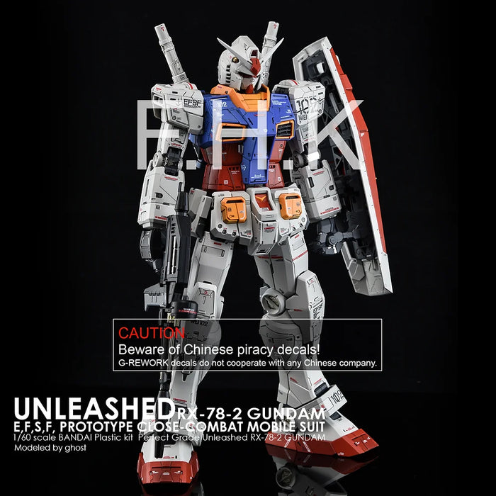 G-Rework Decal - PG Unleashed RX-78-2 Gundam - Argama Hobby - Canada ...