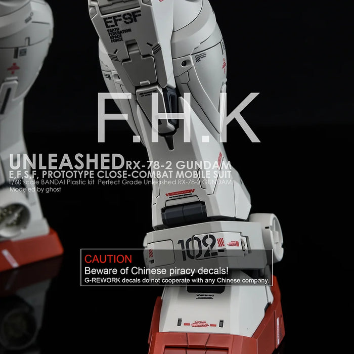 G-Rework Decal - PG Unleashed RX-78-2 Gundam - Argama Hobby - Canada ...