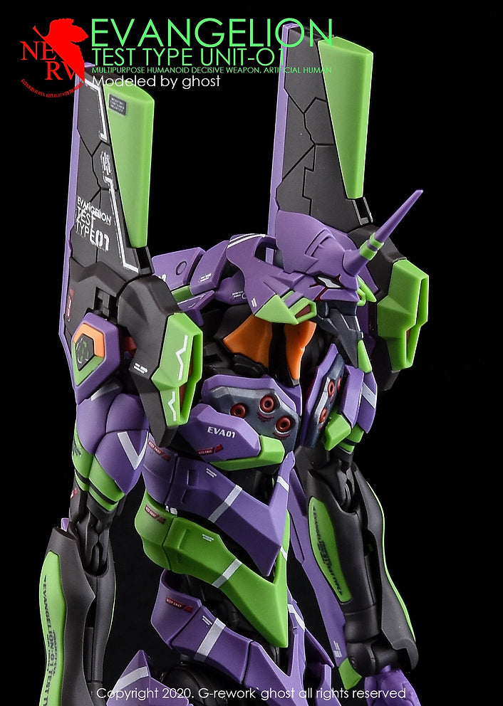 G-Rework Decal - RG Evangelion Test Type Unit-01 (EVA01) Use