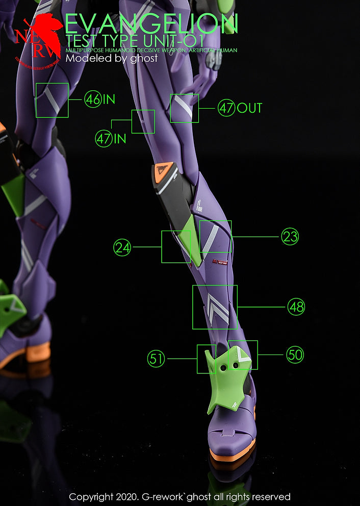G-Rework Decal - RG Evangelion Test Type Unit-01 (EVA01) Use