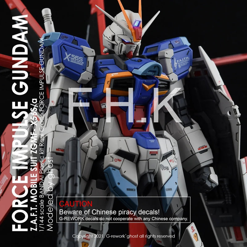 G-Rework Decal - RG ZGMF-X56S/Α Force Impulse Gundam Use