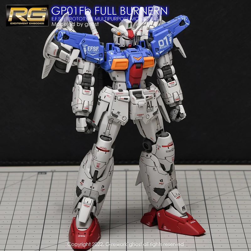 G-Rework Decal - RG RX-78GP01Fb Gundam GP01 Full Burnern Use