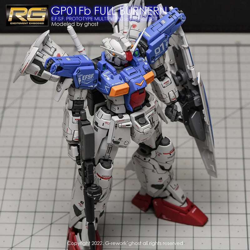 G-Rework Decal - RG RX-78GP01Fb Gundam GP01 Full Burnern Use