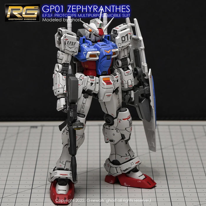 G-Rework Decal - RG RX-78GP01 Gundam GP01 Zephyranthes Use