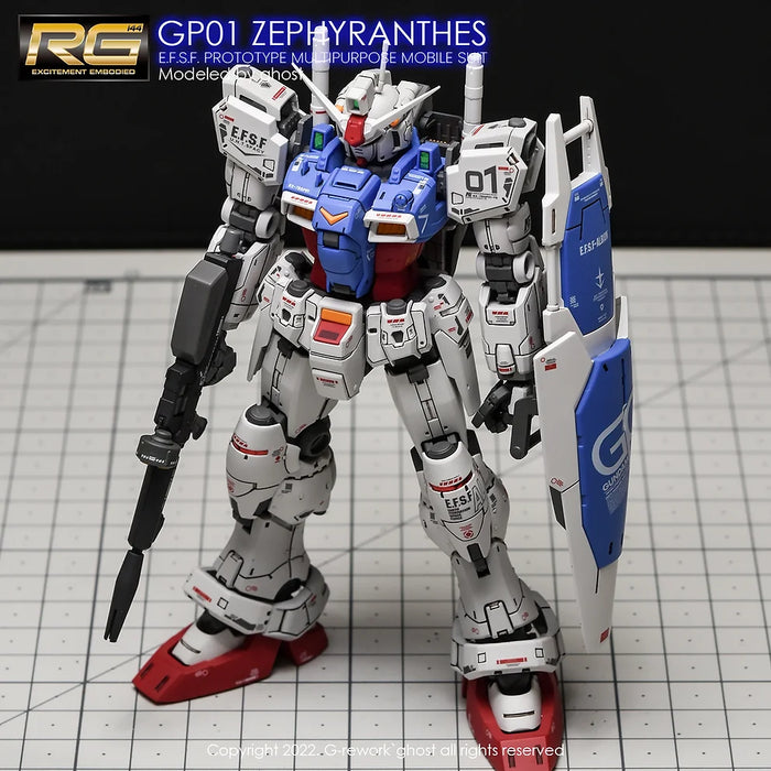 Gp01 Chain G-Rework Decal - RG RX-78GP01 Gundam GP01 Zephyranthes Use - Argama ...