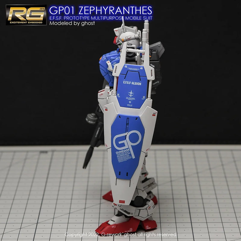 G-Rework Decal - RG RX-78GP01 Gundam GP01 Zephyranthes Use