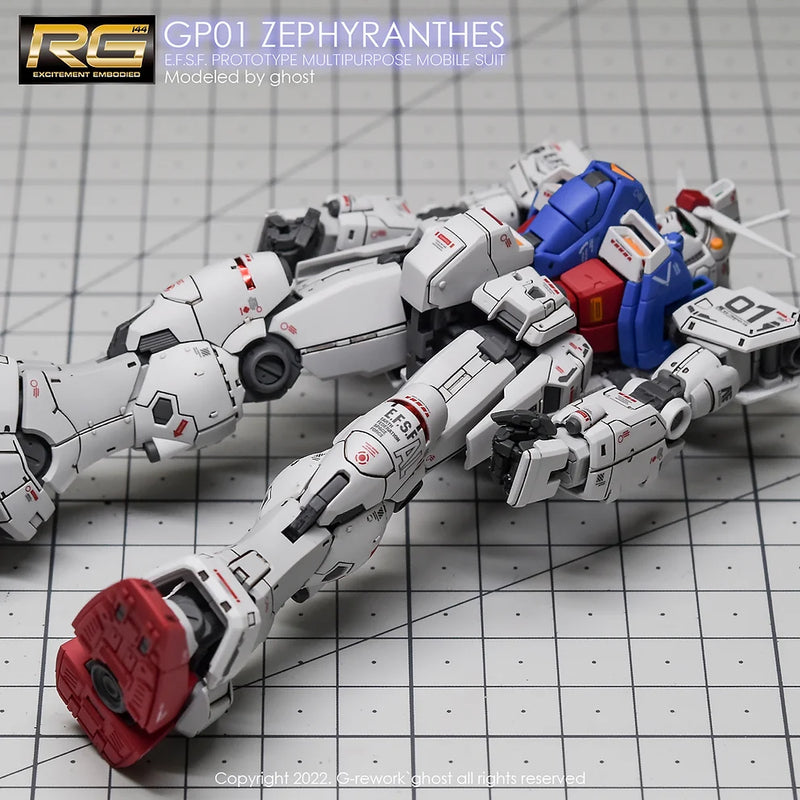 G-Rework Decal - RG RX-78GP01 Gundam GP01 Zephyranthes Use