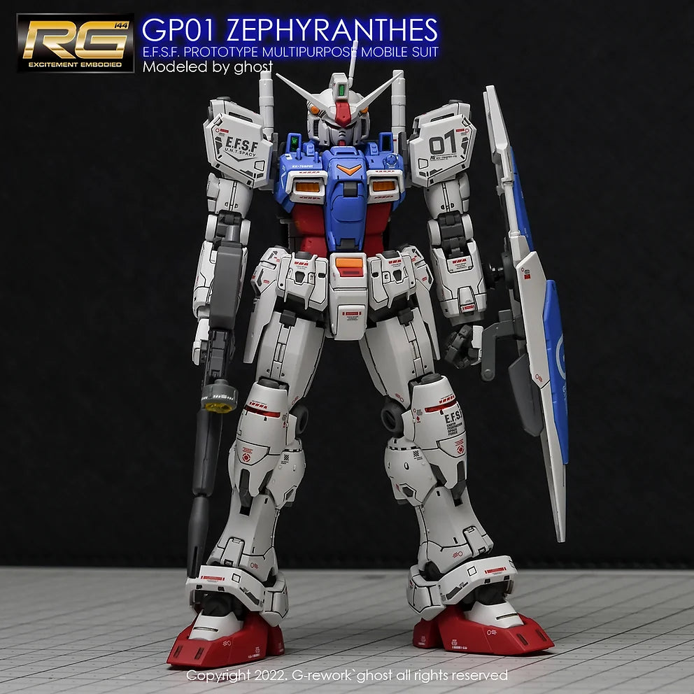 G-Rework Decal - RG RX-78GP01 Gundam GP01 Zephyranthes Use - Argama ...
