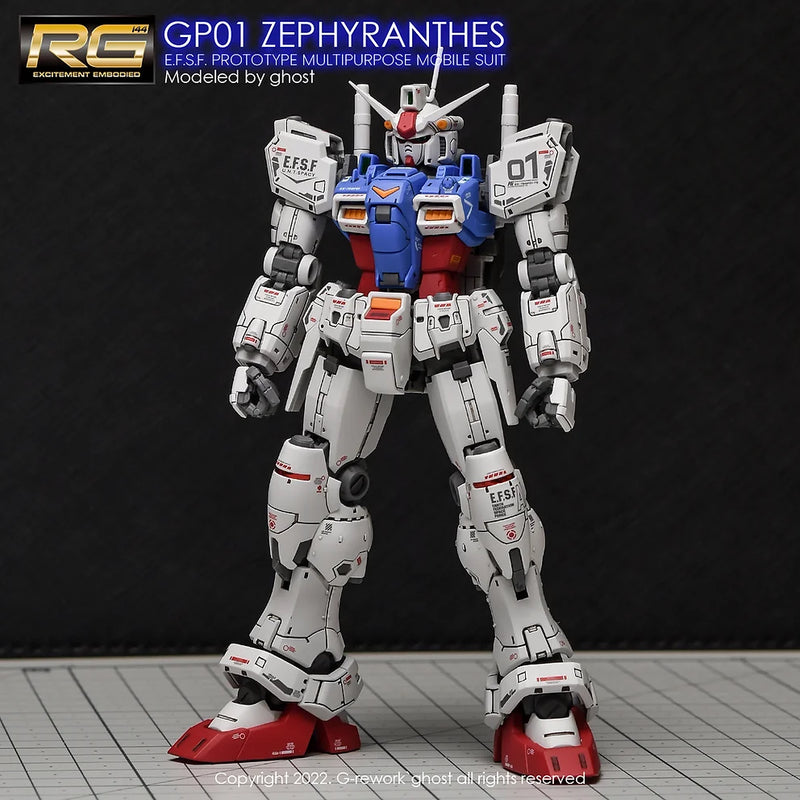 G-Rework Decal - RG RX-78GP01 Gundam GP01 Zephyranthes Use