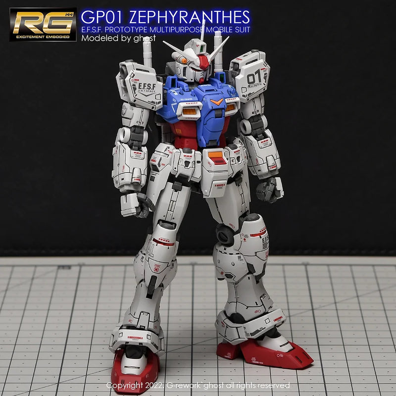 G-Rework Decal - RG RX-78GP01 Gundam GP01 Zephyranthes Use