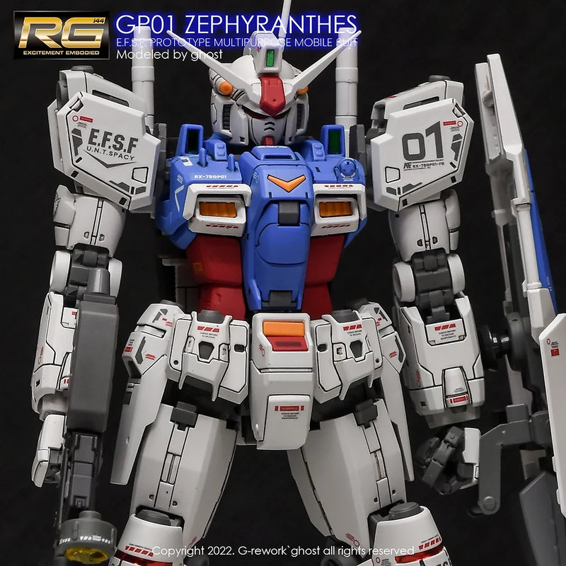 G-Rework Decal - RG RX-78GP01 Gundam GP01 Zephyranthes Use