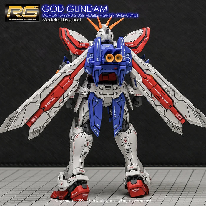 G-Rework Decal - RG GF13-017NJII God Gundam Use - Argama Hobby - Canada ...