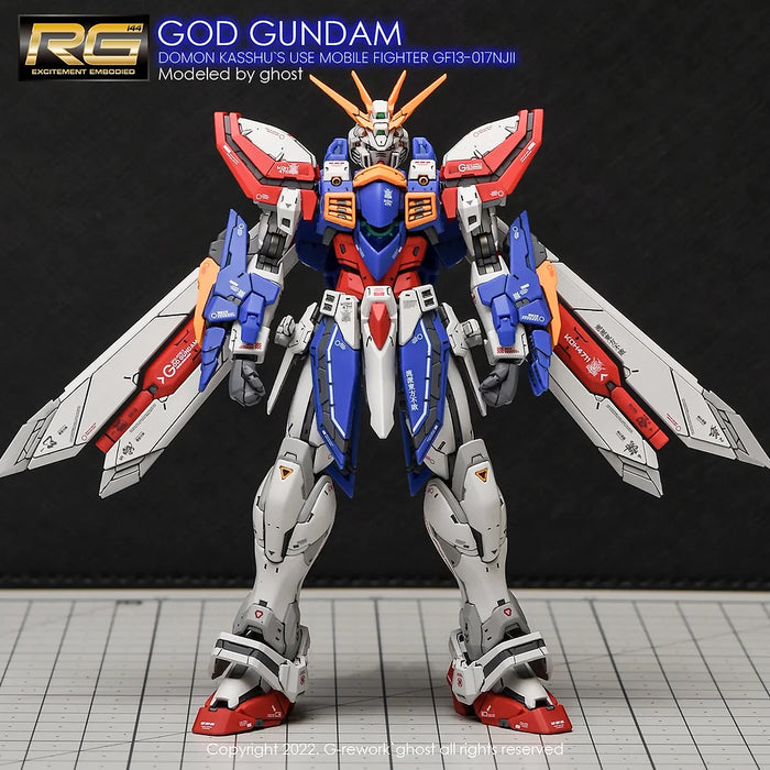 G-Rework Decal - RG GF13-017NJII God Gundam Use - Argama Hobby - Canada
