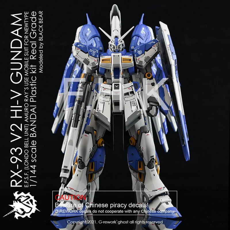 G-Rework Decal - RG RX-93-ν2 Hi-Nu Gundam Use