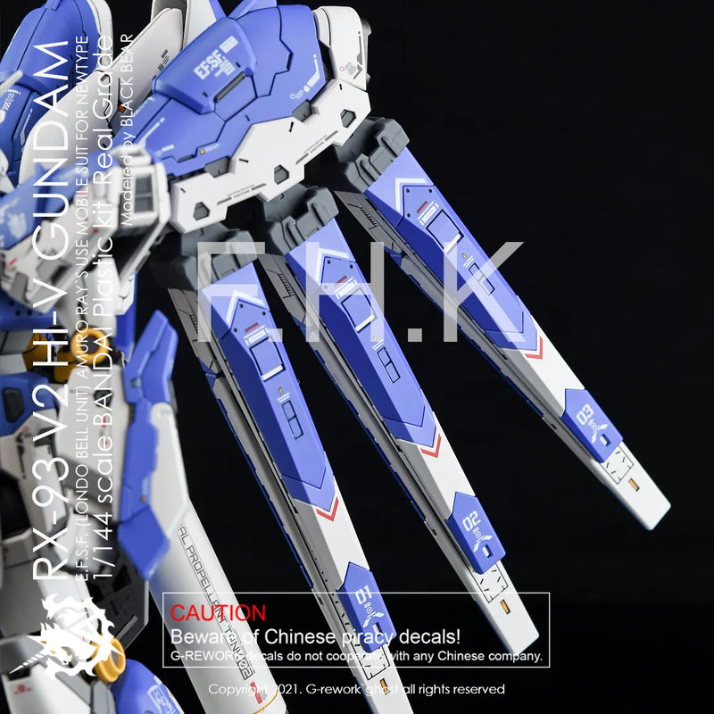 G-Rework Decal - RG RX-93-ν2 Hi-Nu Gundam Use