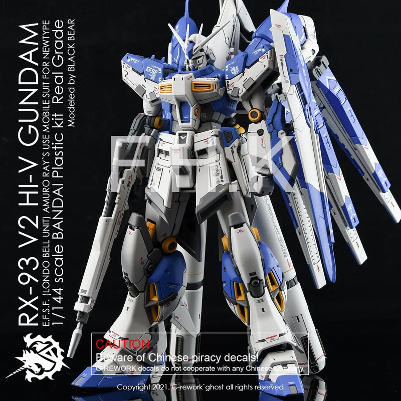 G-Rework Decal - RG RX-93-ν2 Hi-Nu Gundam Use