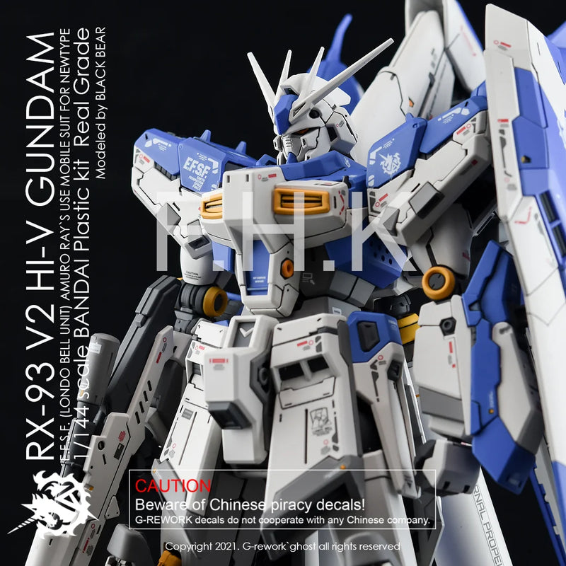 G-Rework Decal - RG RX-93-ν2 Hi-Nu Gundam Use
